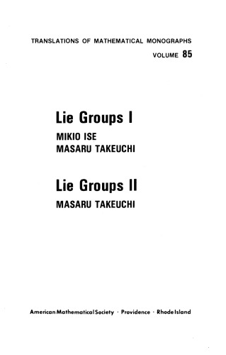 دانلود کتاب Lie Groups I, II