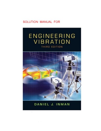 دانلود کتاب Engineering Vibration. Solution Manual