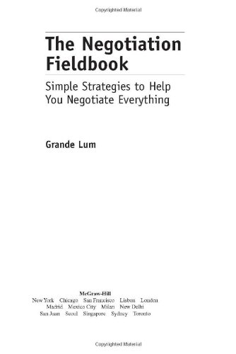 دانلود کتاب The Negotiation Fieldbook