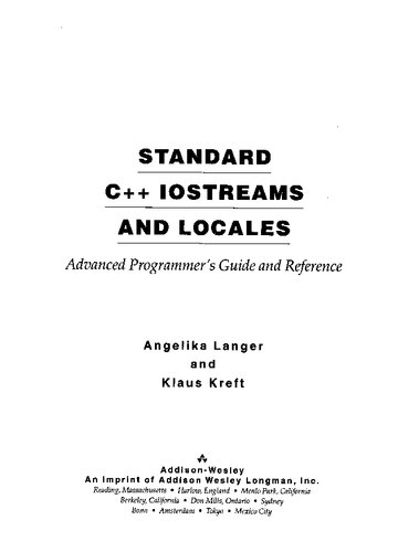 دانلود کتاب Standard C++ IOStreams and locales: advanced programmer’s guide reference