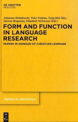 دانلود کتاب Form and Function in Language Research: Papers Honour of Christian Lehmann