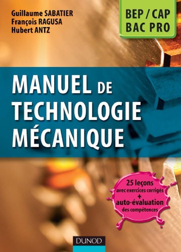 دانلود کتاب Manuel de technologie mécanique