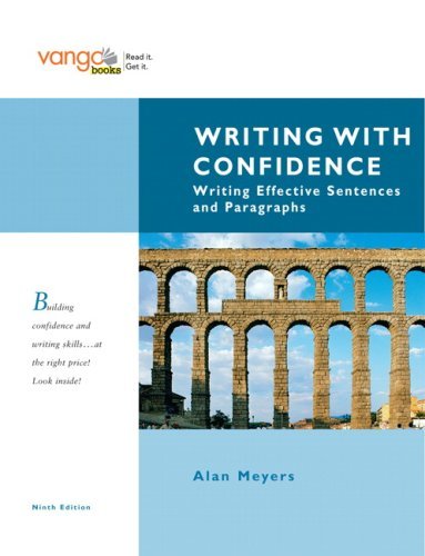 کتاب Writing with Confidence Writing Effective Sentences and Paragraphs 9th