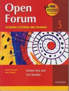 کتاب اپن فروم Open Forum 3 Student Book with Test Booklet & CD