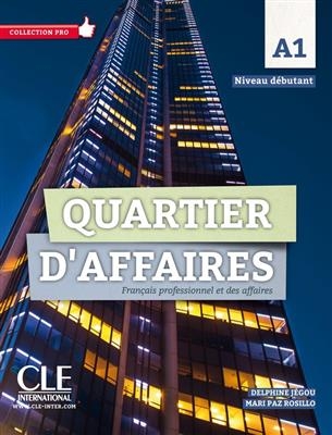 کتاب فرانسه Quartier d'affaires - Niveau A1 - Livre + Cahier + DVD