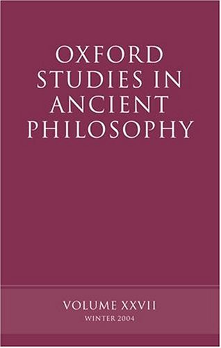 دانلود کتاب Oxford Studies in Ancient Philosophy: Volume XXVII