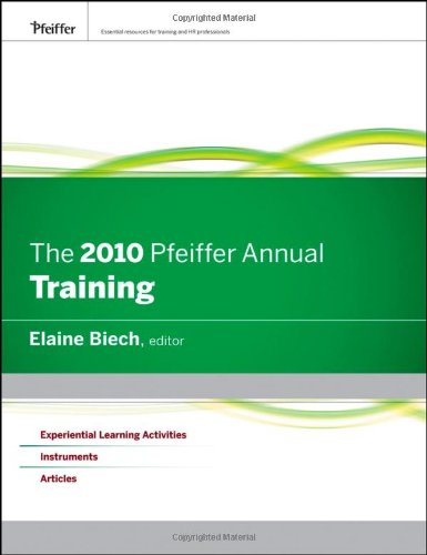 دانلود کتاب The 2010 Pfeiffer Annual: Training (J-B Annual Looseleaf Vol1