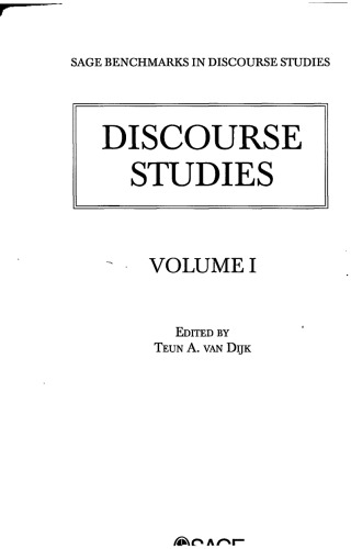 دانلود کتاب Discourse Studies