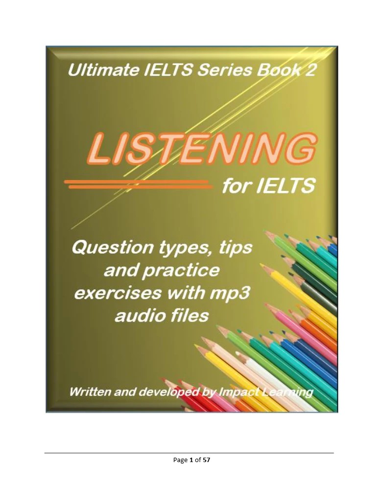 دانلود کتاب لیسنینگ جامع آیلتس (Ultimate IELTS Listening) نسخه انگلیسی PDF