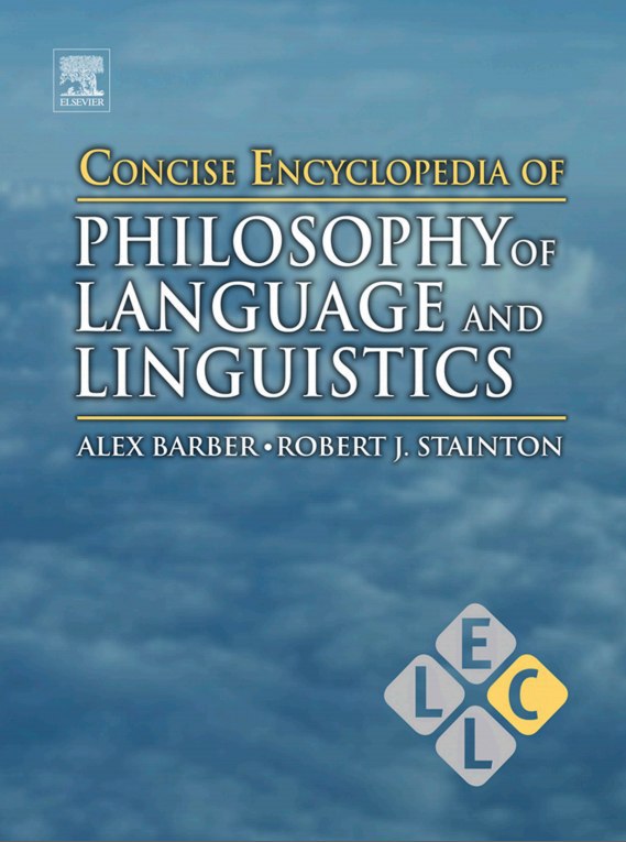کتاب Encyclopedia of Philosophy of Language and Linguistics | نسخه PDF