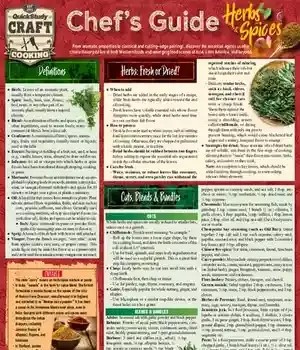 دانلود کتاب Chef’s Guide to Herbs & Spices: a QuickStudy Laminated Reference