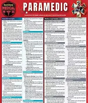 دانلود کتاب Paramedic: A Quickstudy Laminated Reference Guide