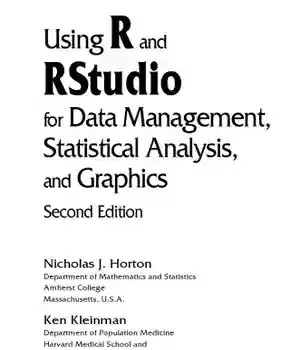 دانلود کتاب Using R and RStudio for Data Management Statistical Analysis Graphics