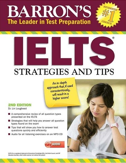 کتاب زبان بارونز آیلتس استراتژیز اند تیپز Barrons IELTS Strategies and Tips Second Edition