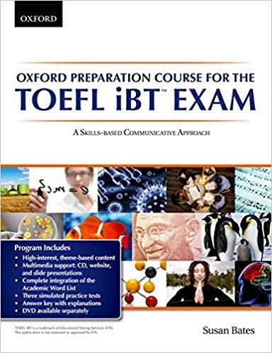 کتاب آکسفورد پریپریشن فور د تافل آی بی تی اگزم کورس جلد شومیز Oxford Preparation Course for the TOEFL iBT Exam