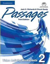 کتاب پسیجز ویدئو اکتیویتی 2 ویرایش سوم Passages 3rd 2 video Activities