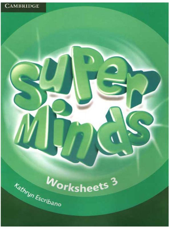 کتاب زبان ورکشیت سوپرمایندز Super Minds Worksheet 3
