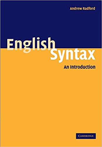 کتاب زبان انگلیش سینتکس ان اینتروداکشن English Syntax an inroduction