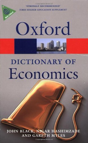 کتاب فرهنگ لغت اقتصاد A Dictionary of Economics