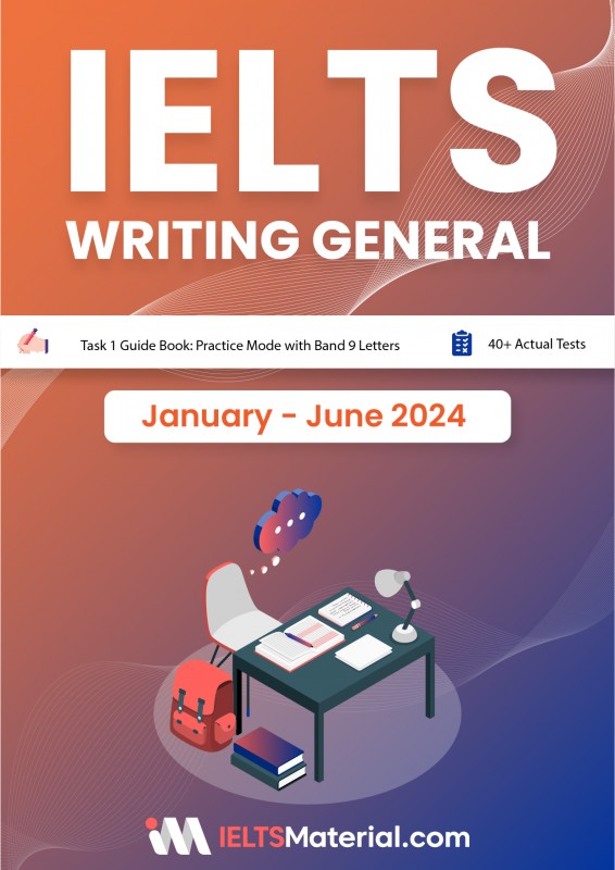 کتاب آیلتس رایتینگ تسک 1 ژانویه تا جون IELTS Writing Task 1 (General) Actual Tests (January-June 2024)