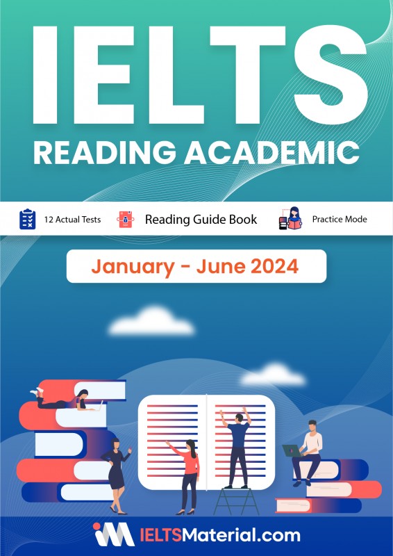 کتاب آیلتس ریدینگ ژانویه تا جون IELTS Reading Academic Actual Tests (January-June 2024)