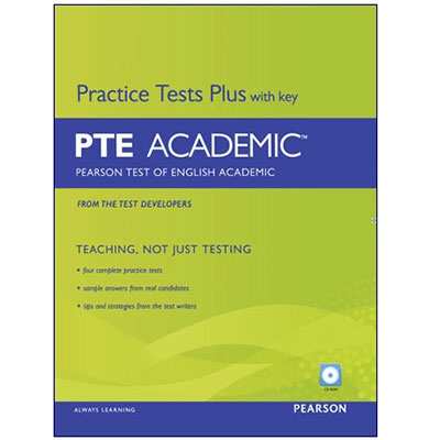 کتاب PTE Academic Practice Tests Plus پی تی ای اکادمیک پرکتیس تست پلاس