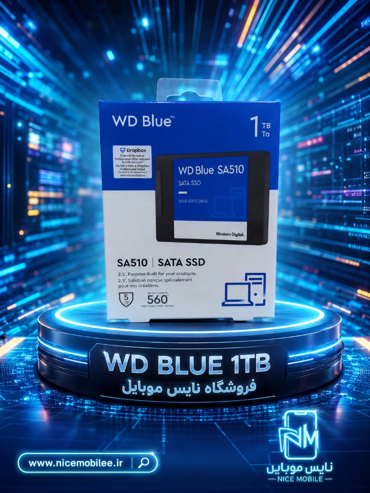 حافظهSSD WD BLUE SA510 ظرفیت 1 ترابایت