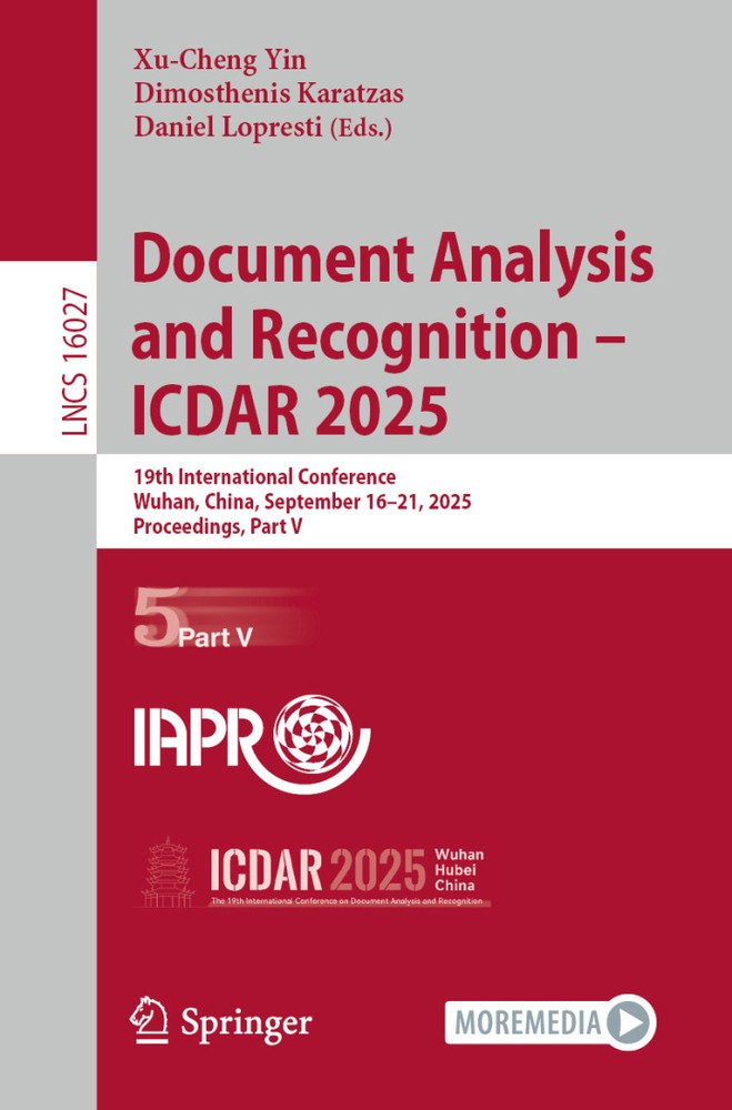 دانلود کتاب Document Analysis and Recognition – ICDAR 2025: 19th International Conference, Wuhan, China, September 16–21, 2025, Proceedings, Part V