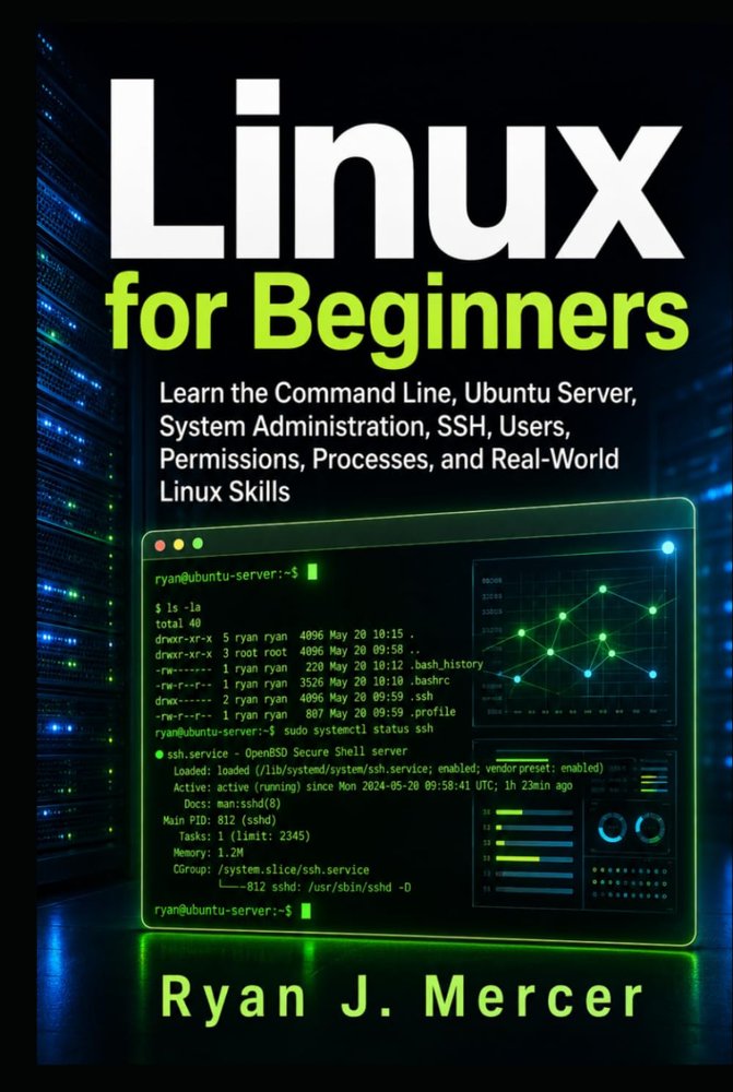 دانلود کتاب Linux for Beginners: Learn the Command Line, Ubuntu Server, System Administration, SSH, Users, Permissions, Processes, and Real-World Linux Skills (Computer Programming Made Easy)