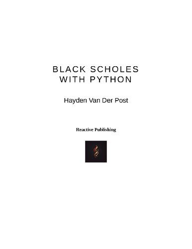 دانلود کتاب فارسی Black Scholes with Python: A Guide to Algorithmic Options Trading