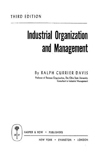دانلود کتاب فارسی Industrial Organization and Management
