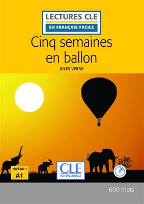 کتاب Cinq semaines en ballon - Niveau 1 - A1 - 2eme edition