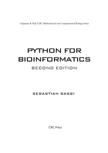 دانلود کتاب Python for Bioinformatics