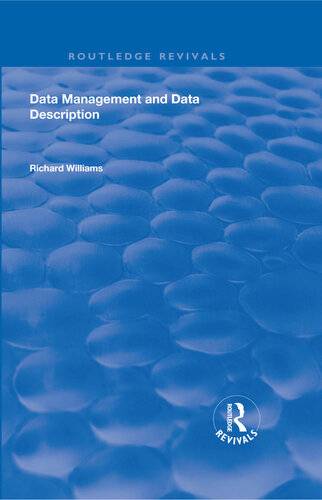دانلود کتاب Data Management and Description