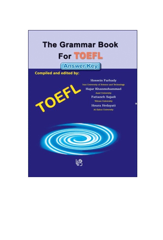 کتاب The Grammar Book For TOEFL