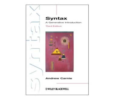 کتاب (Syntax A Generative Introduction(third edition