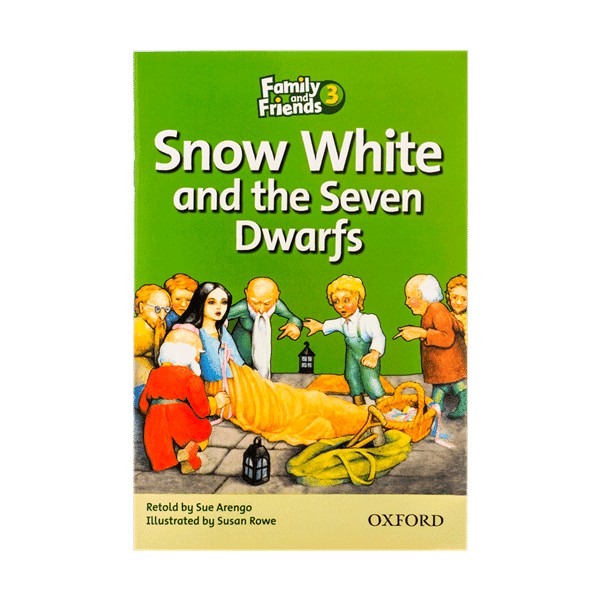 کتاب داستان کوتاه کودکان سطح 3 Snow white and the seven dwarfs Family Readers