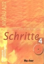 کتاب شریته آلمانی Deutsch als fremdsprache Schritte 4 NIVEAU A 2/2 Kursbuch + Arbeitsbuch