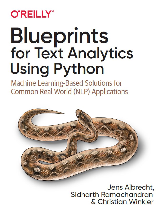 کتاب Blueprints for Text Analysis using Python
