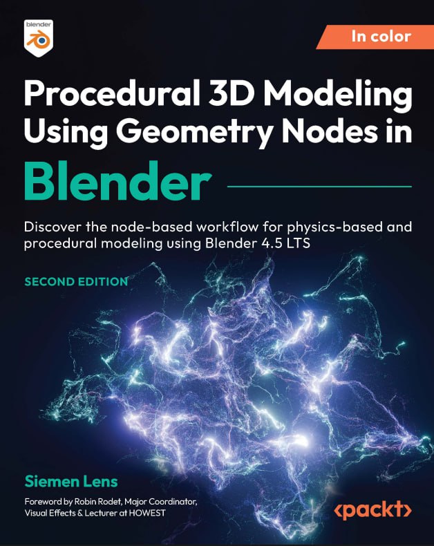 کتاب Procedural 3D Modeling Using Geometry Nodes in Blender