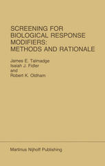 دانلود کتاب Screening for Biological Response Modifiers: Methods and Rationale