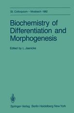 دانلود کتاب Biochemistry of Differentiation and Morphogenesis