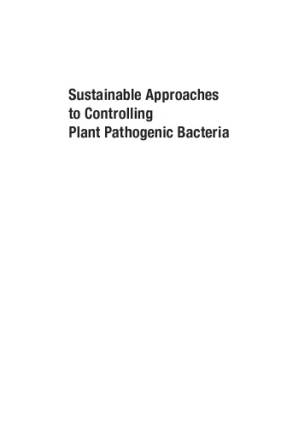 دانلود کتاب Sustainable approaches to controlling plant pathogenic bacteria