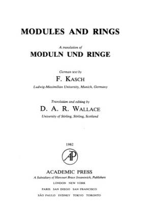 دانلود کتاب Modules and Rings