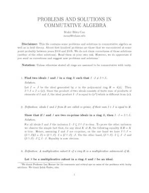 دانلود کتاب Problems and Solutions in Commutative Algebra [expository notes