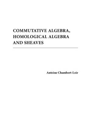 دانلود کتاب Commutative Algebra, Homological Algebra and Sheaves [Lecture notes