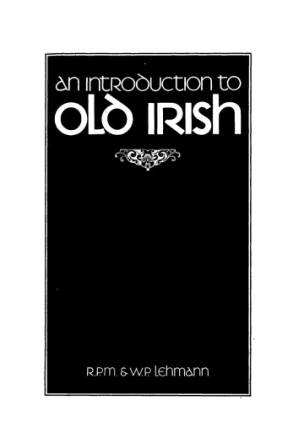 دانلود کتاب An Introduction to Old Irish