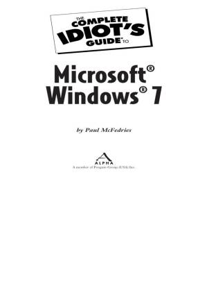 دانلود کتاب The Complete Idiot’s Guide to Microsoft Windows 7