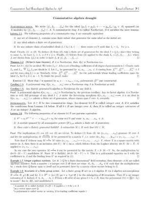 دانلود کتاب Introduction to commutative and homological algebra