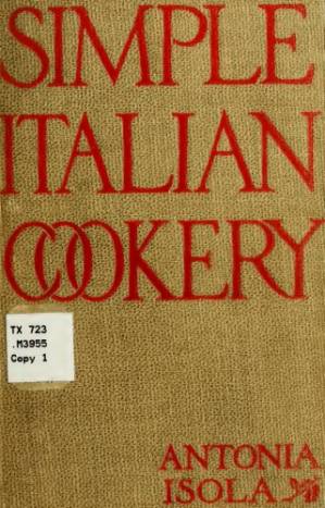 دانلود کتاب Simple Italian cookery